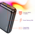 Power Bank Geonav PB20K20WSG 20.000 mAh cinza espacial — foto 2