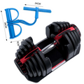 Halter Regulável de 2 à 24 Kg Profissional | Extensor Elástico de Academia de Brinde
