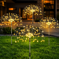 Luminária Solar LED Efeito Fogos de Artifício – Decoração de Natal para Jardim