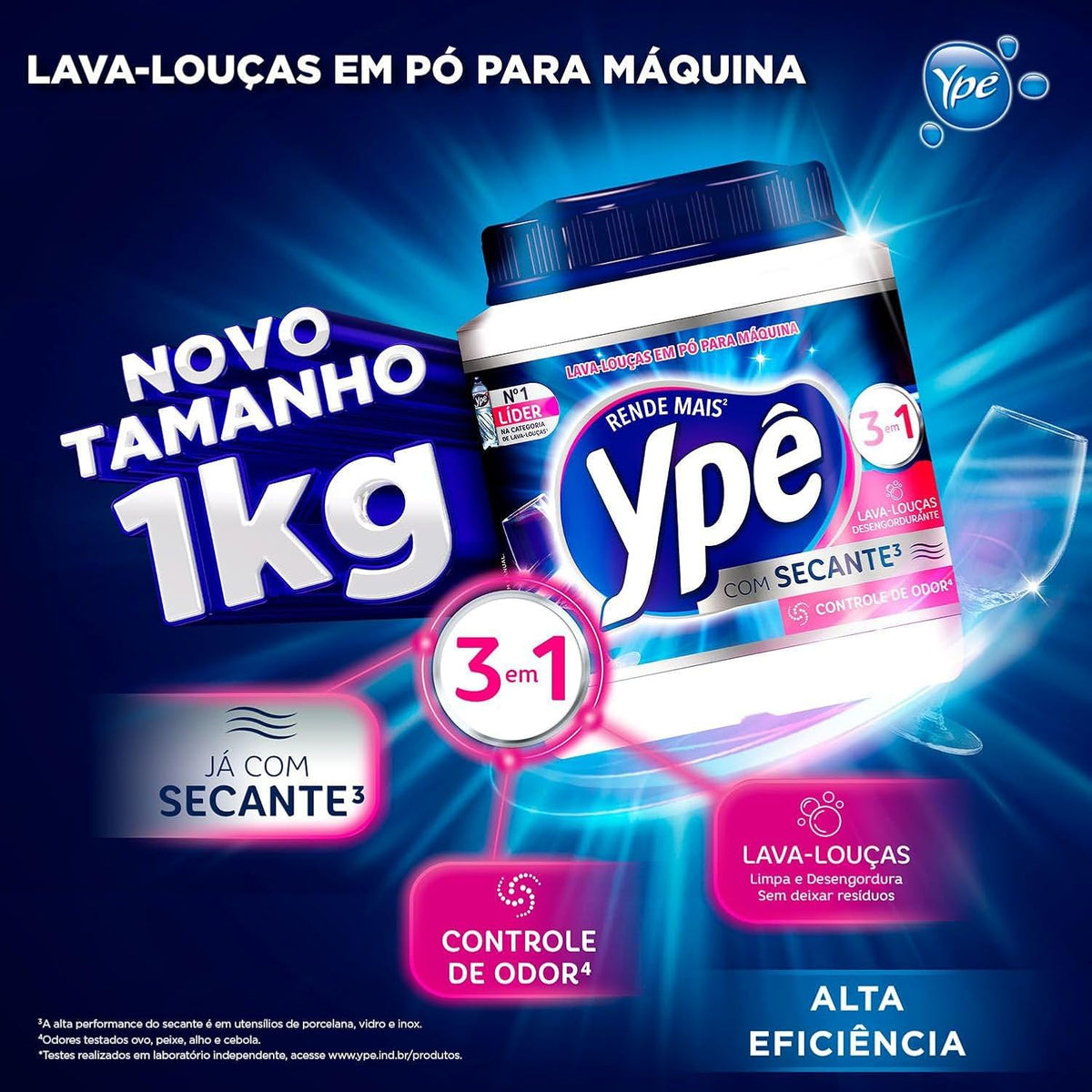 Detergente em pó Ypê para lava-louças — 1 kg — foto 4