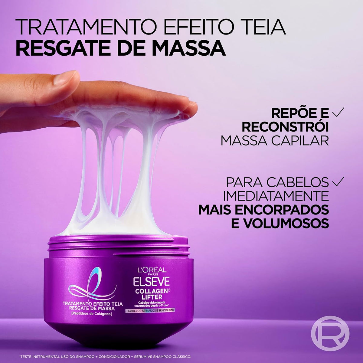 Máscara Elseve Colágeno Encorpador — 300 g — foto 4