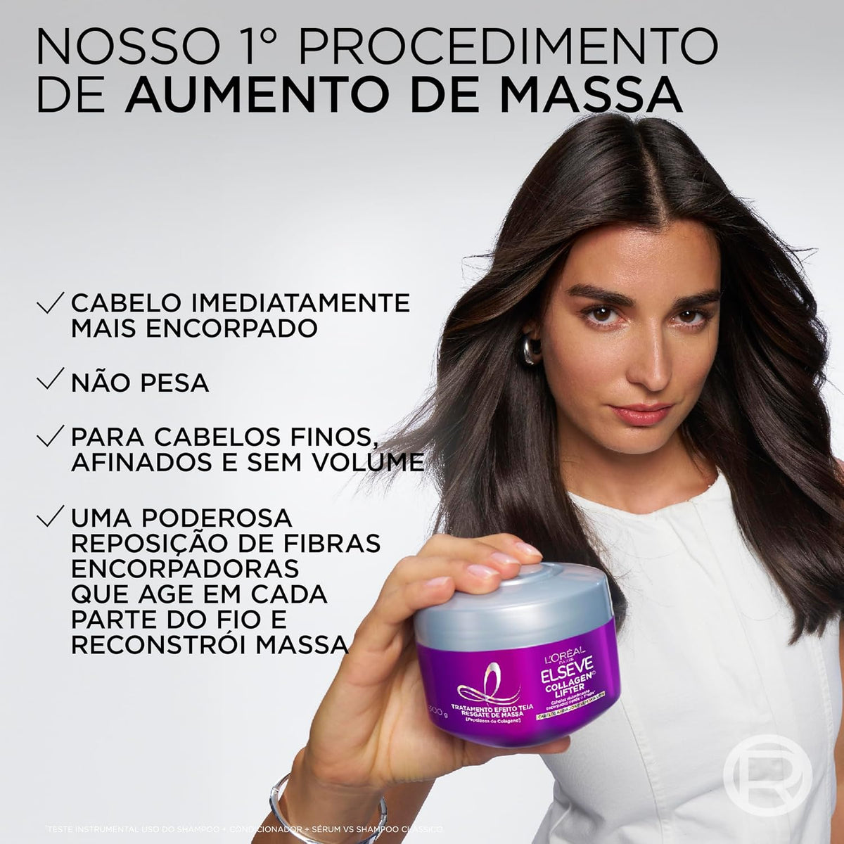 Máscara Elseve Colágeno Encorpador — 300 g — foto 5
