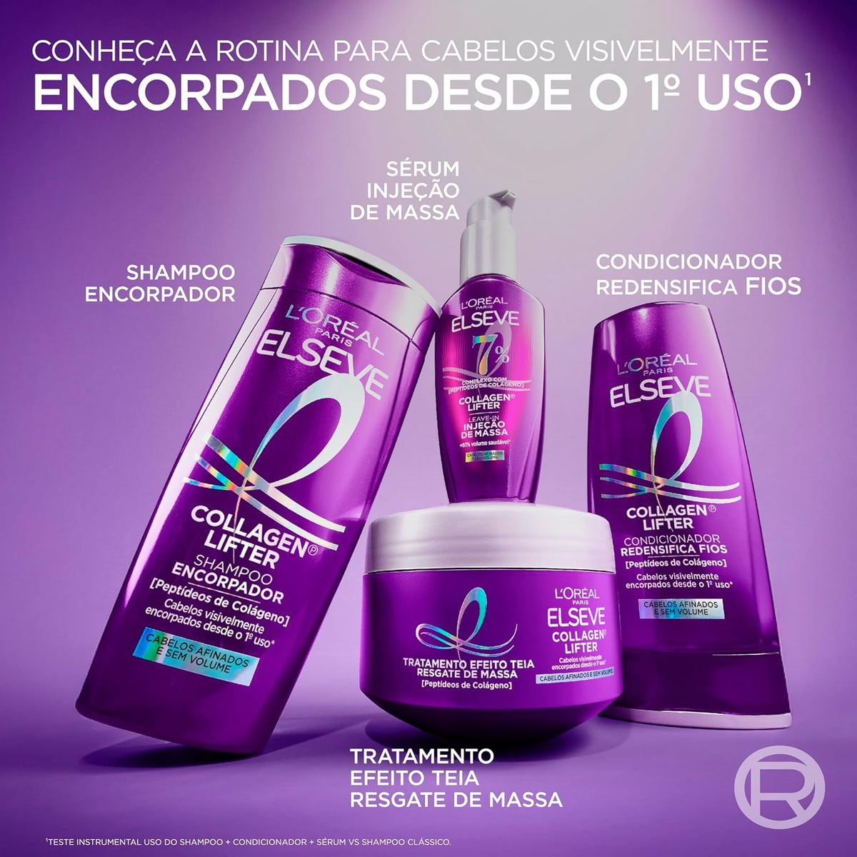 Máscara Elseve Colágeno Encorpador — 300 g — foto 8