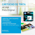 Cartucho de tinta HP 664 preto — foto 3