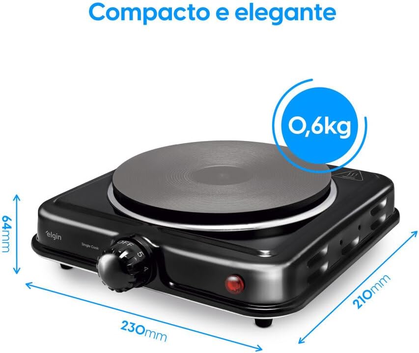 Fogão elétrico Elgin Single Cook — 1 boca — foto 6