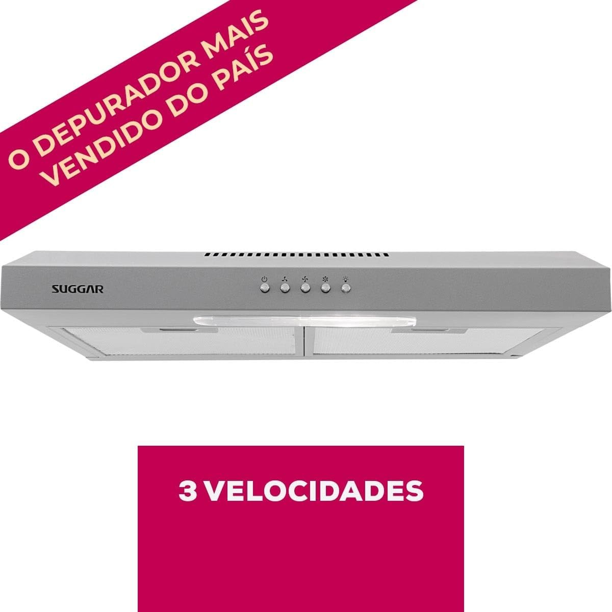 Depurador de ar Suggar Slim — 60 cm — foto 2