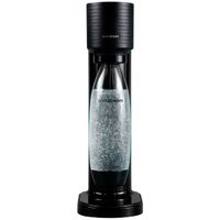 Máquina SodaStream Gaia preta com garrafa