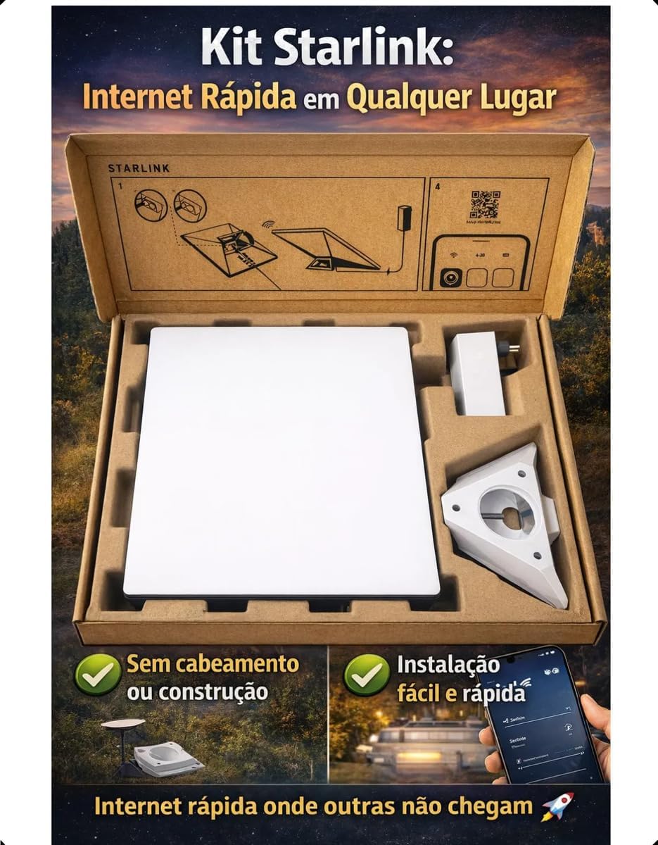Kit Starlink Mini veicular branco — foto 2