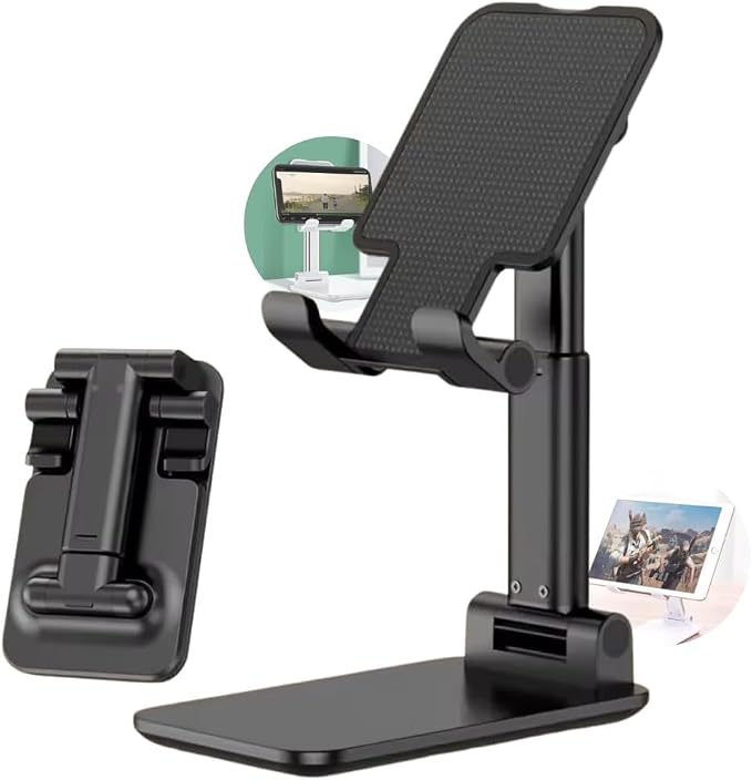 Suporte dobrável para celular e tablet preto — foto 2