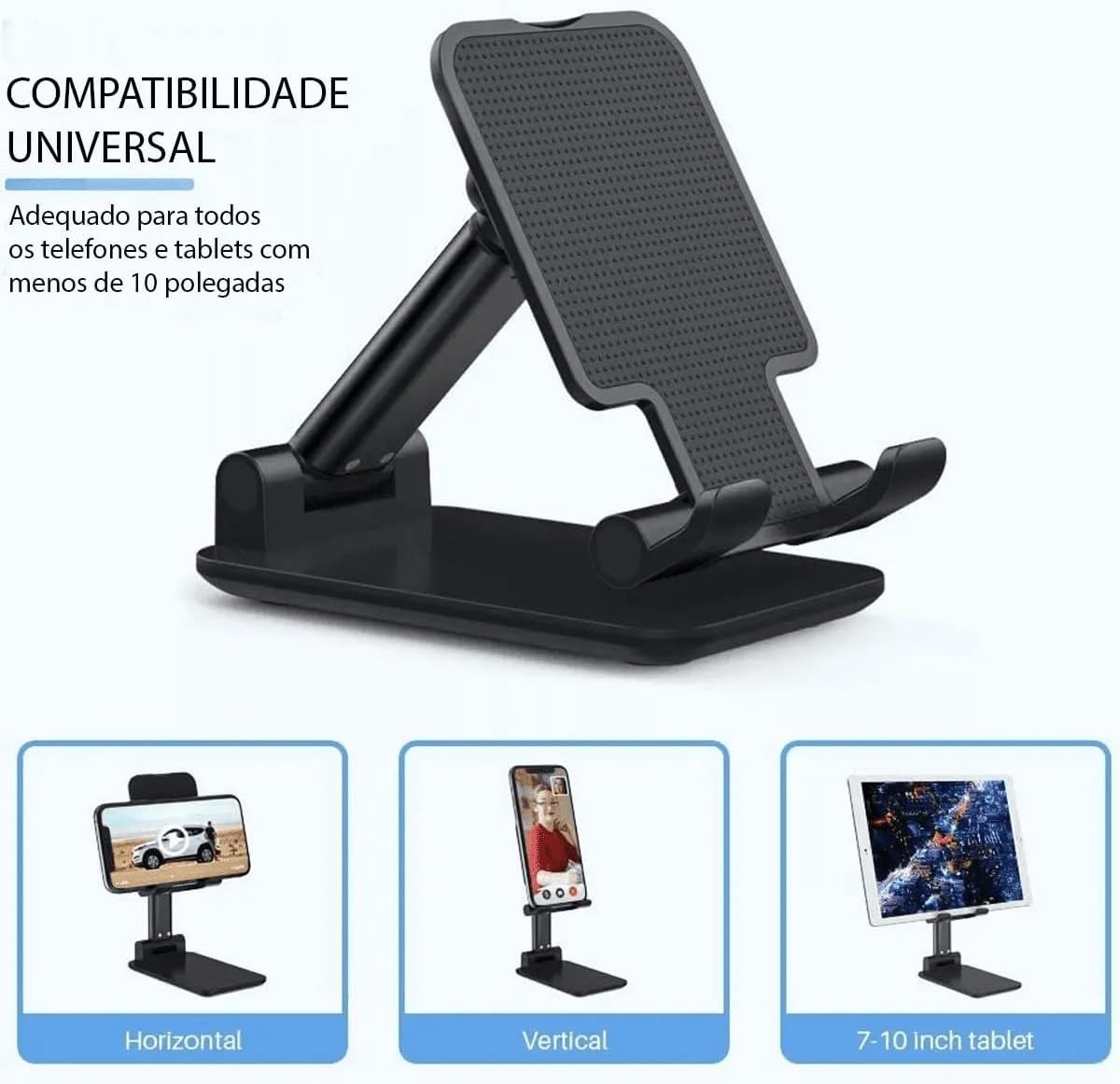 Suporte dobrável para celular e tablet preto — foto 7
