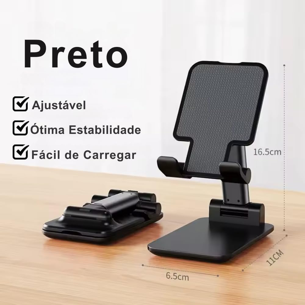 Suporte dobrável para celular e tablet preto — foto 9