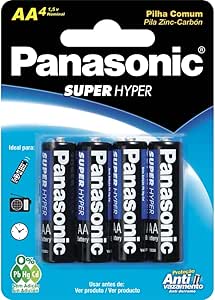 Pilha AA Panasonic — 4 unidades
