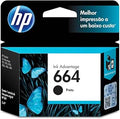 Cartucho de tinta HP 664 preto