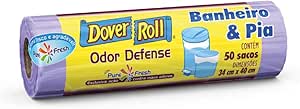 Saco de lixo Dover-Roll Odor Defense — 50 unidades